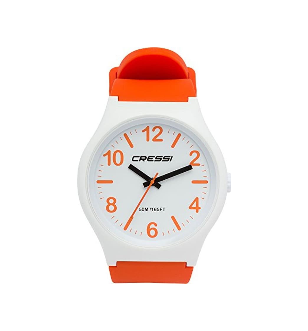 Product Cressi Watch Echo Reloj Analógico de Cuarzo, Unisex Adulto, Blanco