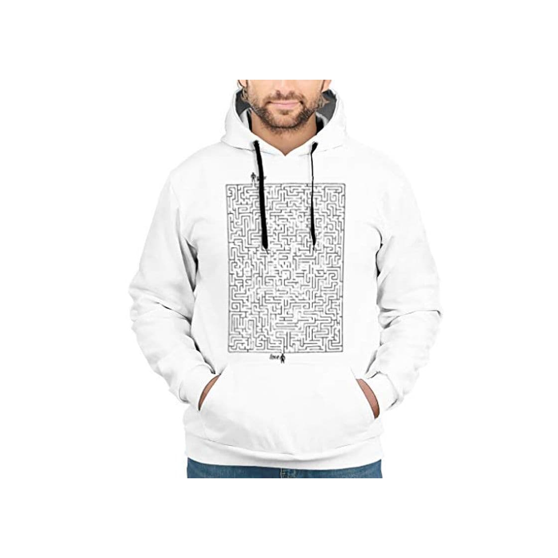 Product Ainiteey du und die Liebe Premium - Sudadera con capucha y bolsillo