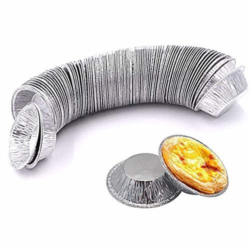 Product MUXItrade 250 Platos Desechables de Aluminio Para la Olla de Tartaleta y