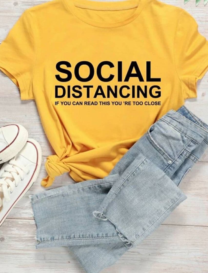 Fashion Camiseta • Sana Distancia 👕💛