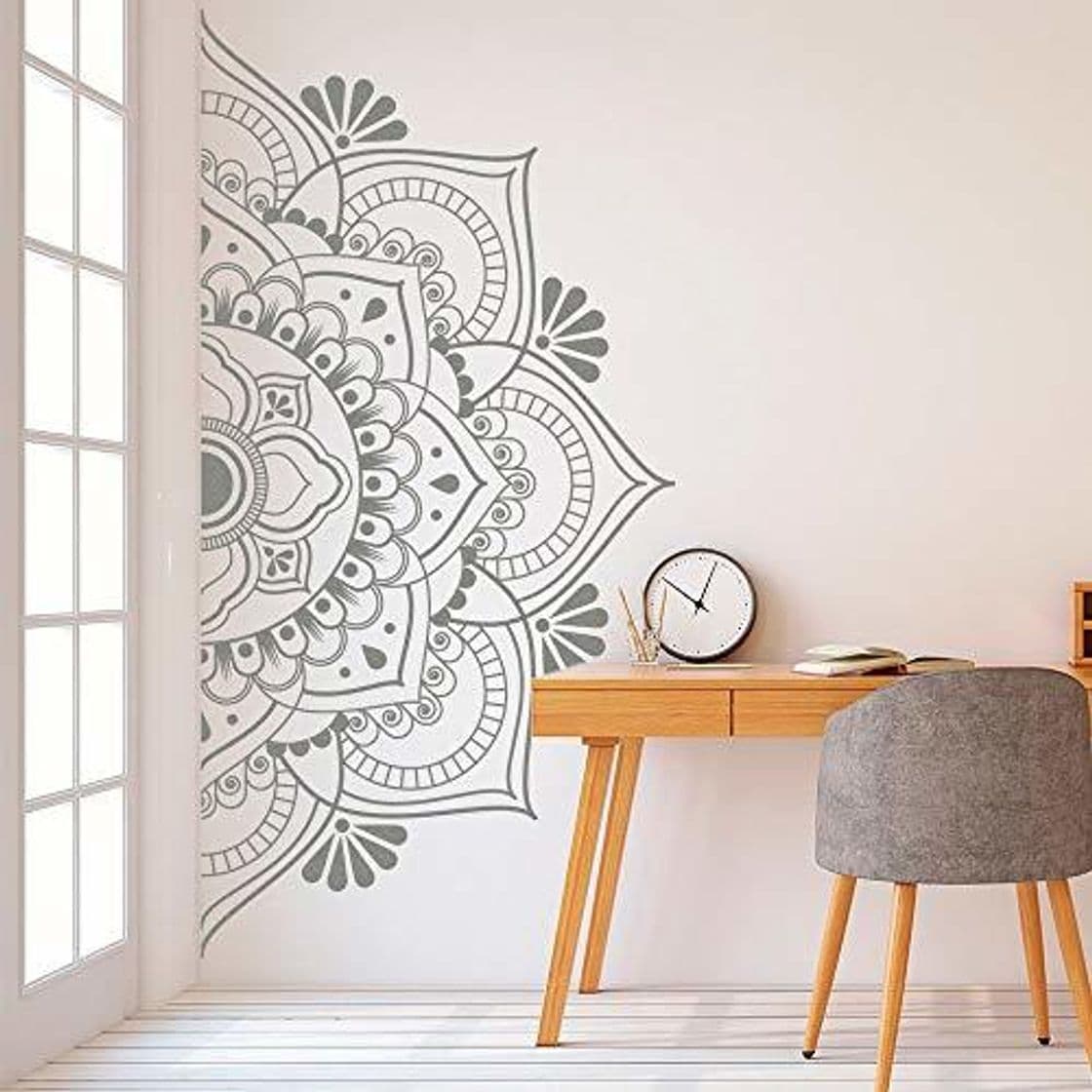 Producto YuanMinglu Mandala Half Wall Sticker Home Decor Vinilo removible Meditación Yoga Pared