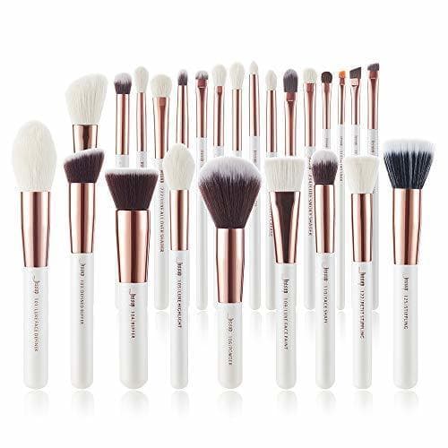 Beauty Jessup individual Makeup Brushes 25 Pcs Professional Powder Blush Foundation Lipstick Eyelashes