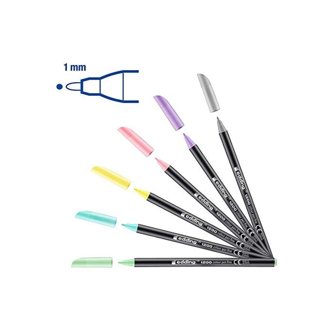 Product Edding 1200 - Rotuladores de colores pastel - Punta redonda 1 mm