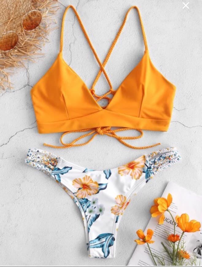 Producto Flower bikini yellow 