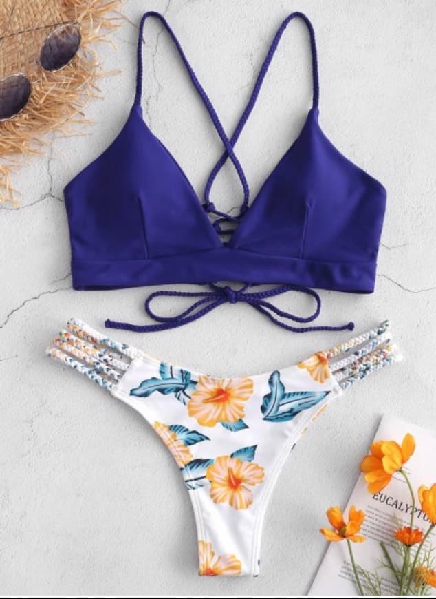 Producto Flower Bikini blue 