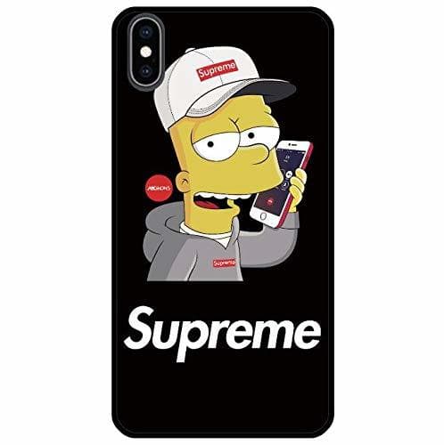 Electrónica kaser Funda para iPhone X XS Personalizado Supreme Simpson - Funda en