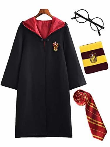 Moda DJSJ- Disfraz Deluxe Infantil Unisex Disfraz Costume Capa Disfraz de Harry Potter