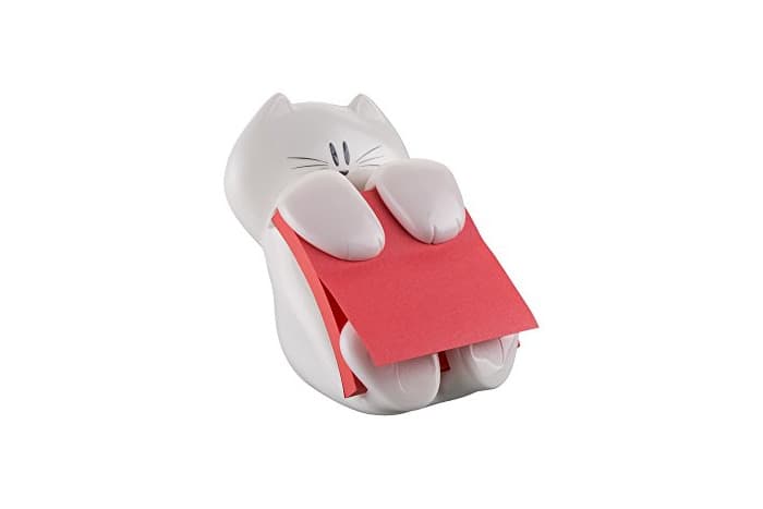 Product Post-It CAT-330 - Dispensador de notas, diseño Gato, color blanco