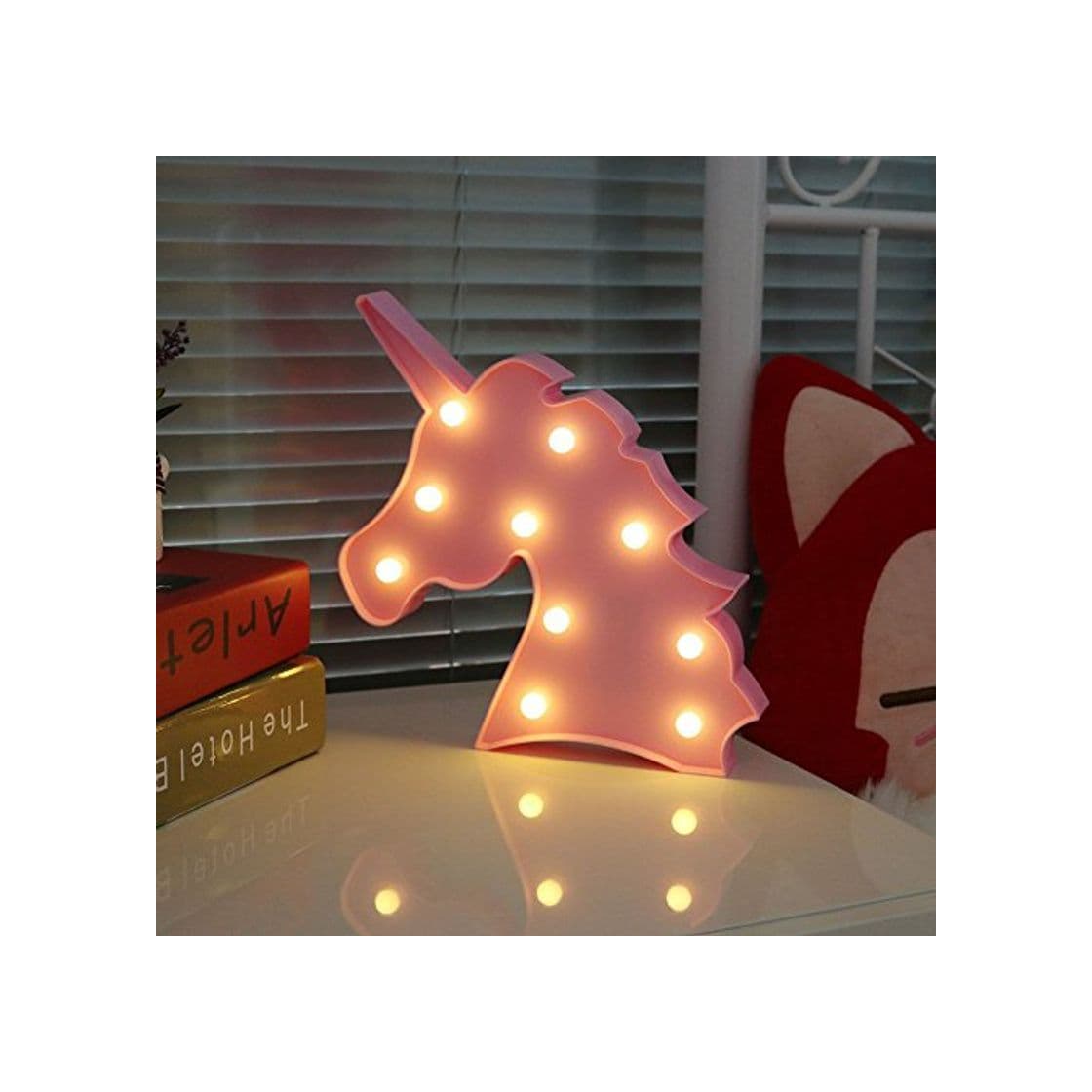 Producto Unicornio Luces de lámpara de luz nocturna LED niños Marquee Letter Unicorn