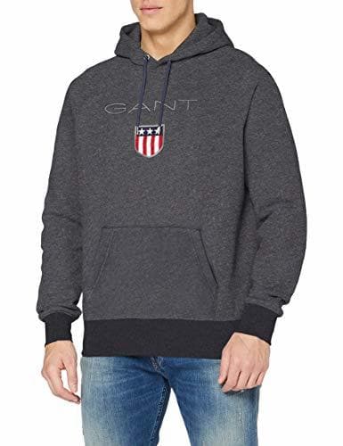 Fashion GANT Shield Hoodie Capucha, Grau