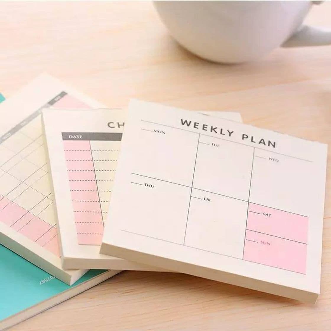 Producto Weekly Plan rosa