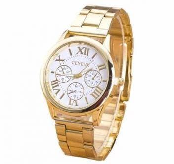 Producto Lindo Relógio Feminino Dourado Luxo Casual Geneva Elegante

