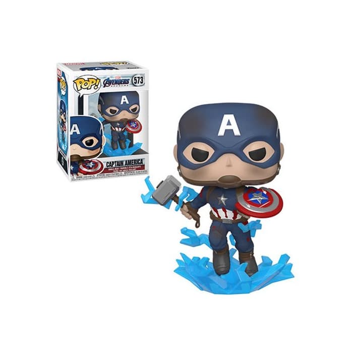 Juego Funko- Pop Marvel: Endgame-Captain America w/BrokenShield & Mjolnir Capt A w/BrokenShield&Mjolnir Colctib