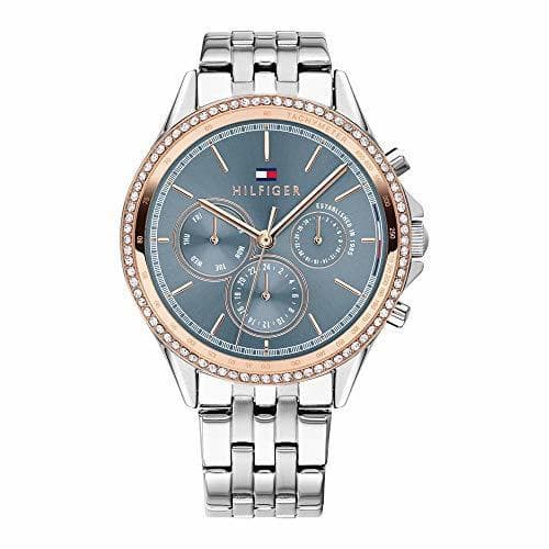 Moda Tommy Hilfiger Reloj Multiesfera para Mujer de Cuarzo con Correa en Acero