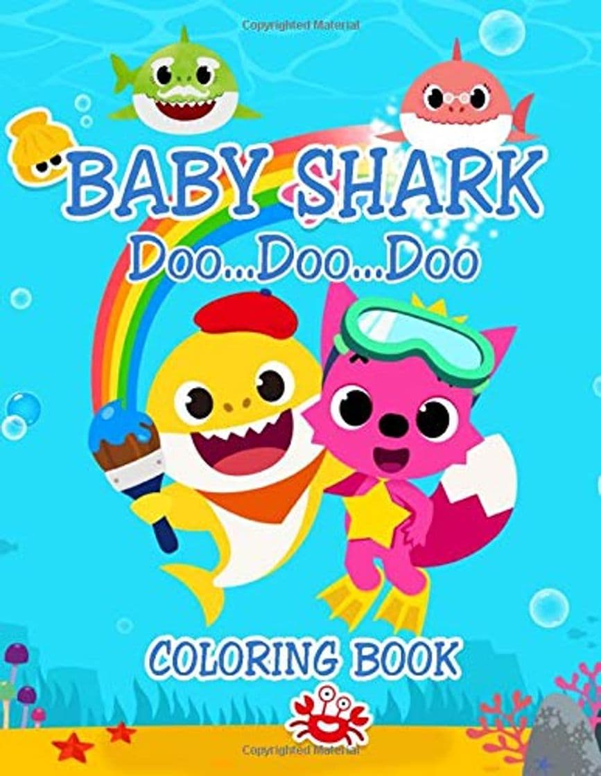 Fashion Baby Shark Coloring Book