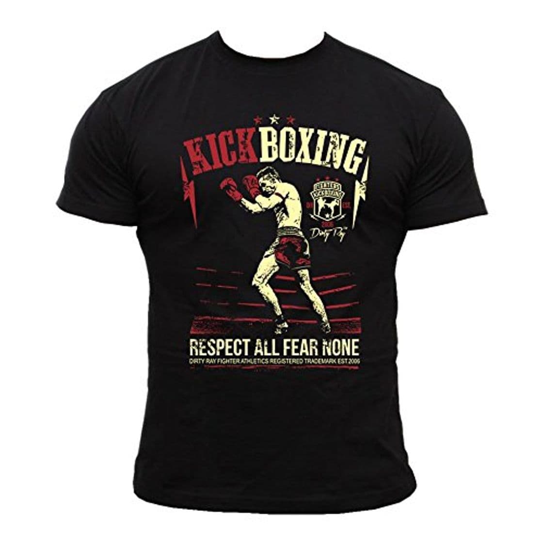 Fashion Dirty Ray Artes Marciales MMA Kick Boxing camiseta hombre T-shirt DT9