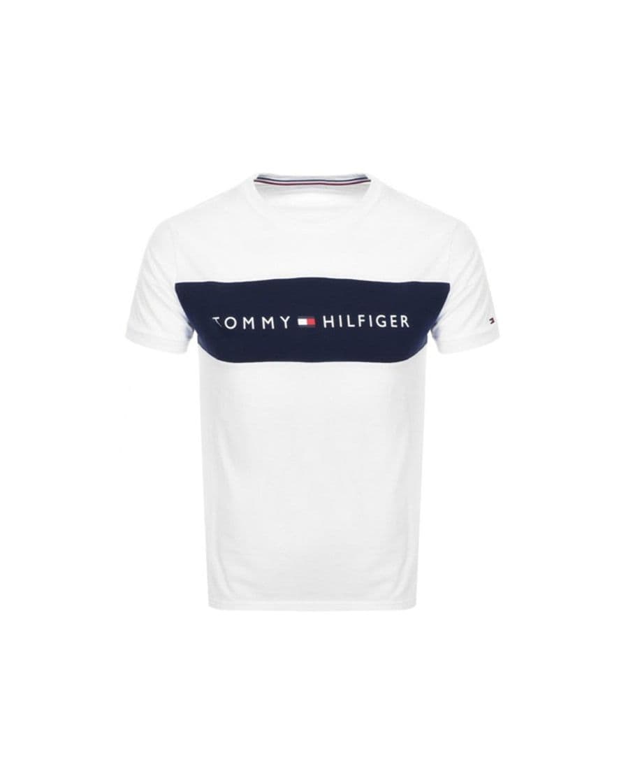 Moda Tommy Hilfiger Original Rib Camisa, Blanco