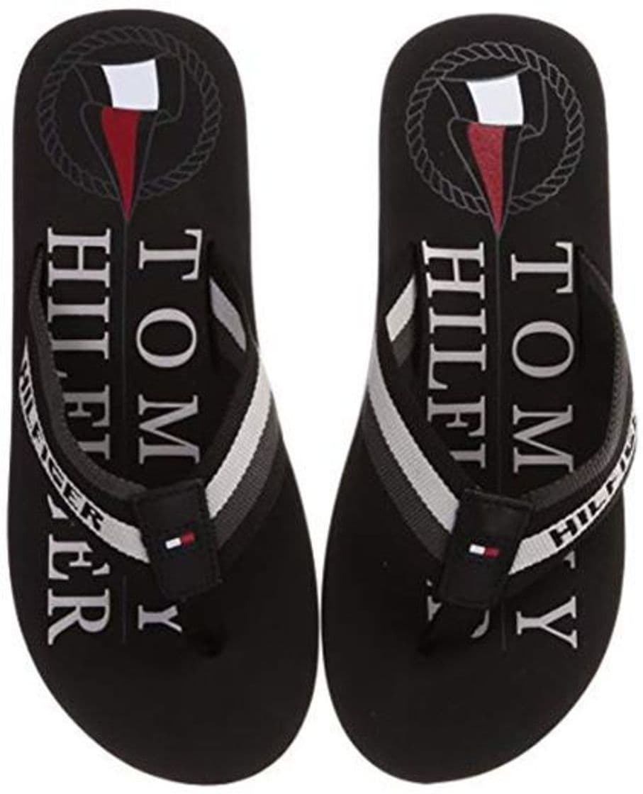 Moda Tommy Hilfiger Hilfiger Maritime Beach Sandal, Sandalias con Punta Abierta para Hombre,