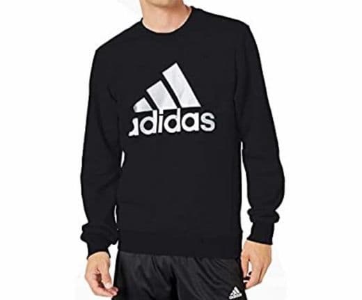 Moda Adidas Sudadera de Forro Polar, diseño con Texto Must Have B