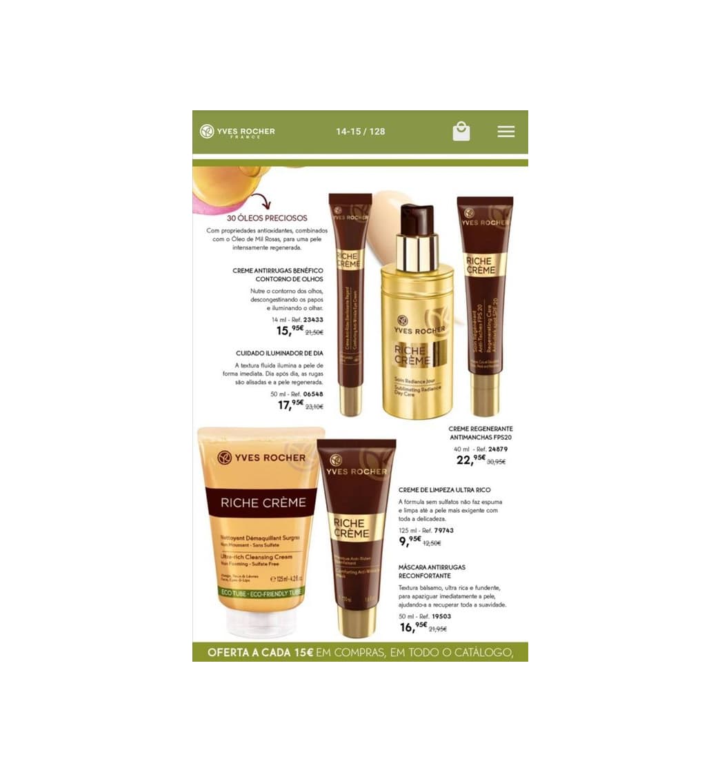 Producto Catálogo Yves Rocher