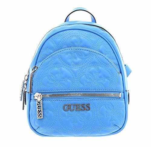 Lugar Guess Borsa zaino Manhattan backpack small ecopelle trapuntato blu donna BS20GU178