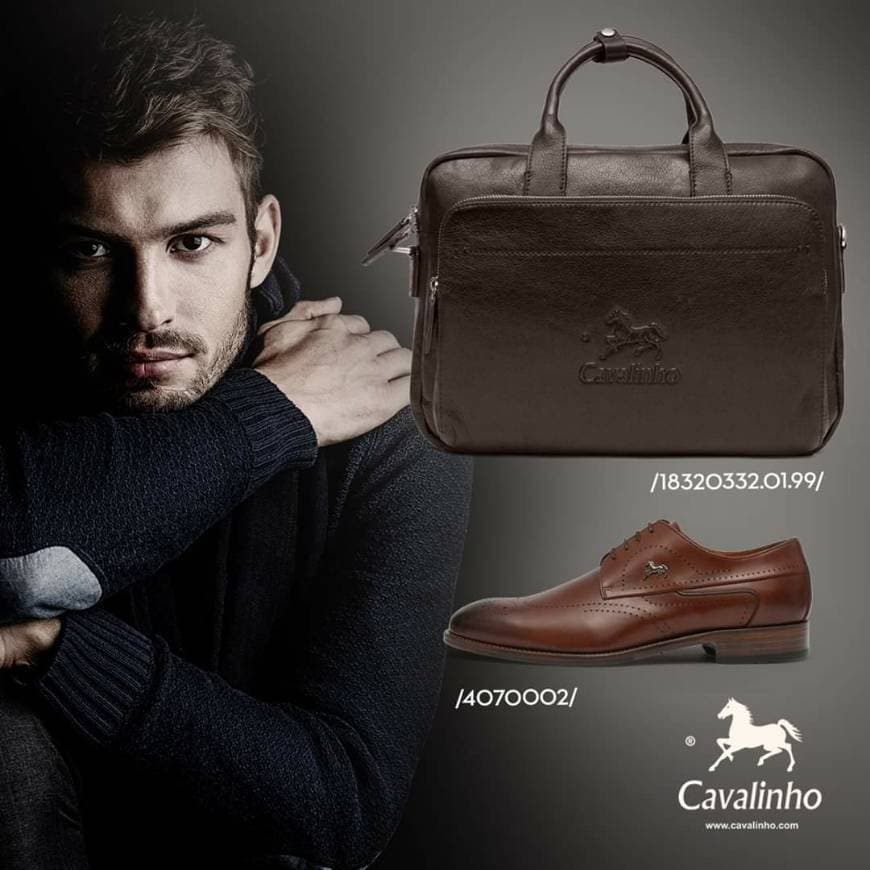 Moda Sapatos castanhos e Bolsa de Escritório Homem