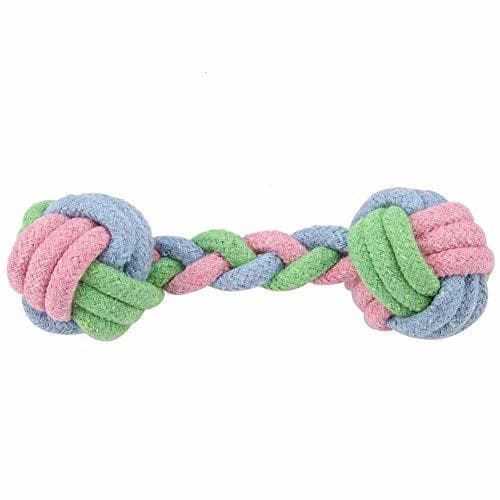 Lugar Hffheer Dog Rope Toys Dientes de Limpieza Knot Rope Toy Pet Trenzado