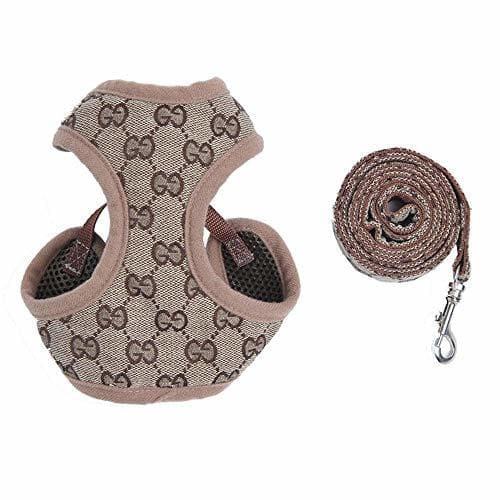 Lugar qiulanjia Puppy Dog Cat Harness Leash Pet Adjustable Vest Walking Lead Leash