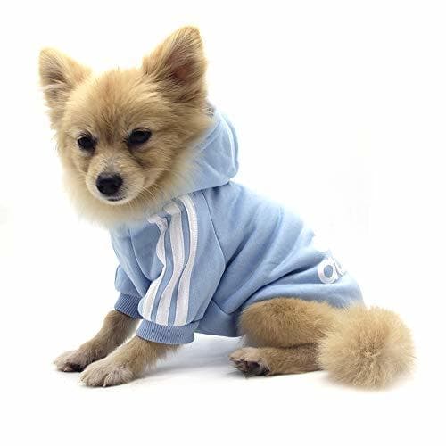 Place QiCheng&LYS Adidog Dog Hoodie Ropa, Mascota Cachorro Gato algodón Lindo cálido Sudadera