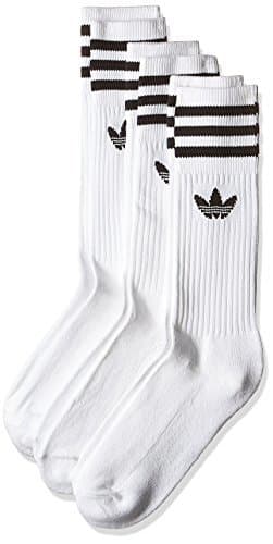 Fitness Adidas Solid Crew, Calcetines Unisex Adulto, blanco