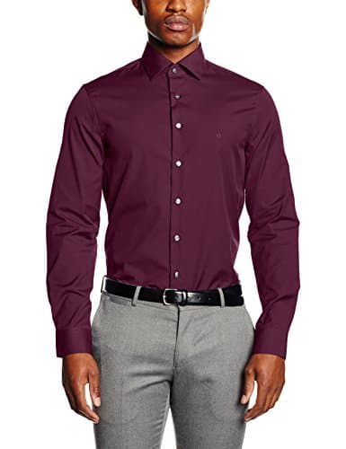 Lugar Calvin Klein Cannes Fitted FEC Camisa, Rot