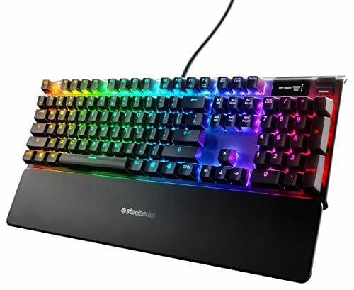 Lugar SteelSeries Apex 7 - Teclado mecánico para Gaming, Smart Display OLED, Passthrough