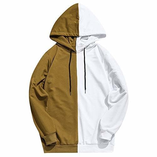 Fashion Overdose Sudadera Hombres Patchwork Slim Fit Hoodie OtoñO Moda Outwear Nueva Blusa