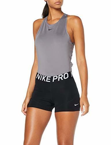 Fitness Nike W NP Shrt 3in Pantalones Cortos, Mujer, Negro