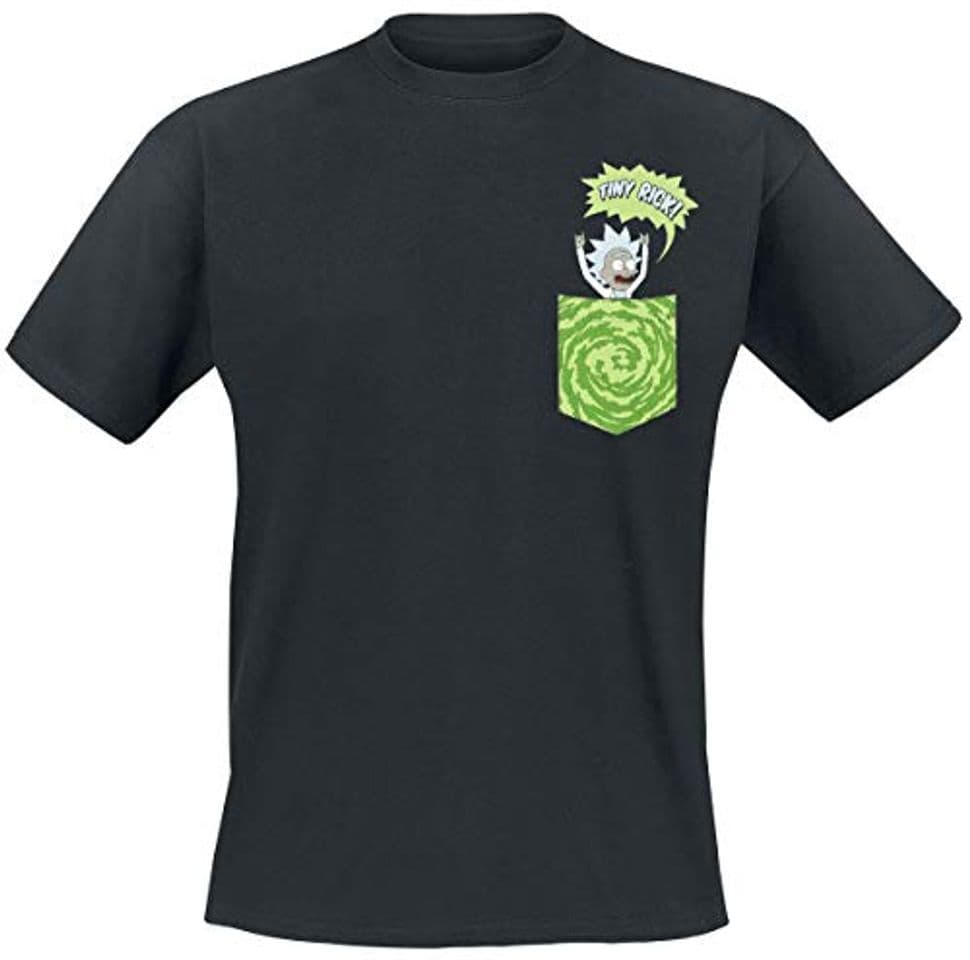 Fashion Camiseta Rick & Morty con Bolsillo Estampado Tiny Pocket