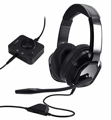 Place AmazonBasics - Auriculares con diadema para jugar de primera calidad, para ordenador