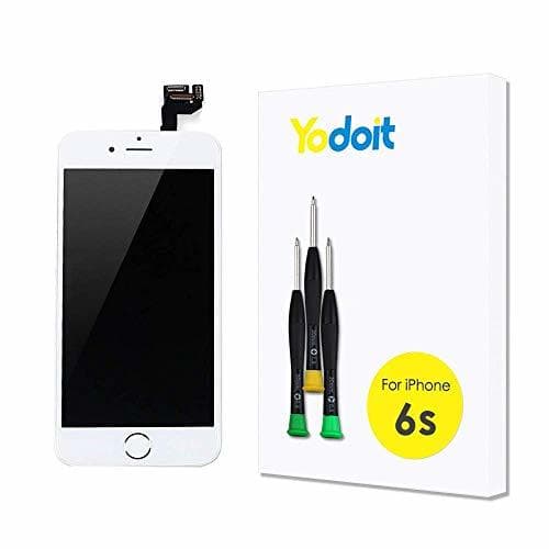 Lugar Yodoit para iPhone 6s Blanco LCD Pantalla y Montaje Digitalizador Pantalla Táctil