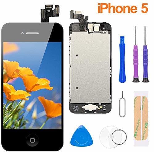 Lugar FLYLINKTECH Pantalla para iPhone 5 4.0 '',Táctil LCD de Repuesto Ensamblaje de