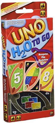 Producto Mattel-UNO H2O To Go H20 Juego de cartas, Multicolor, 7+