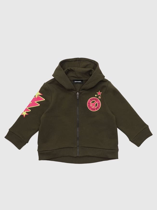 Moda DIESEL Hooded sweatshirt with neon details