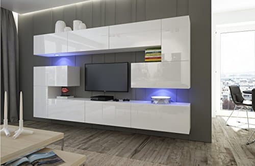 Place HomeDirectLTD Moderno Conjunto de Muebles para salón Albania Blanco