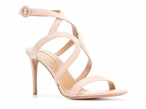 Product Sandalias de tacón Alto Aquazzura en Gamuza Rosa Claro. - Número de