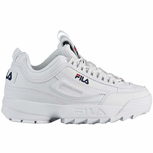 Fashion Zapatillas Fila Strada Disruptor para hombre, Blanco