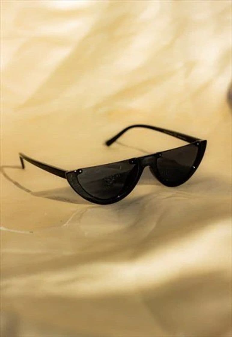 Fashion Half Frame Sunglasses Black