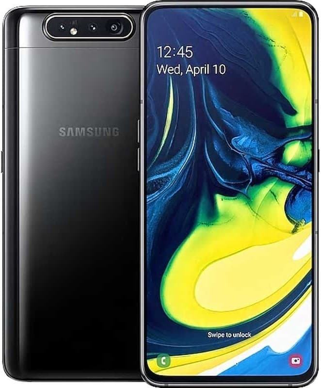 Moda Samsung SM-A805F Galaxy A80 Dual SIM 128 GB, Phantom Black

