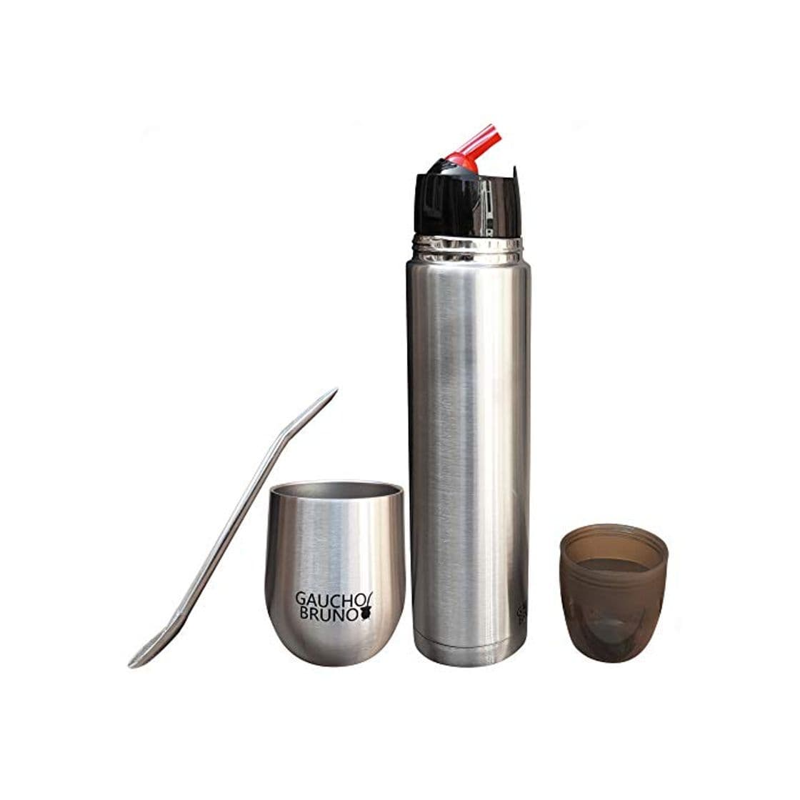 Product Gaucho Bruno – Starter Kit con Mate, Termo y Bombilla de Acero