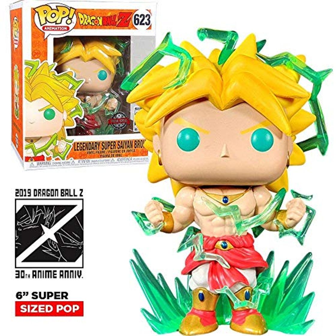 Juego Funko Pop! DBZ Broly 6" Galactic Toys Exclusive