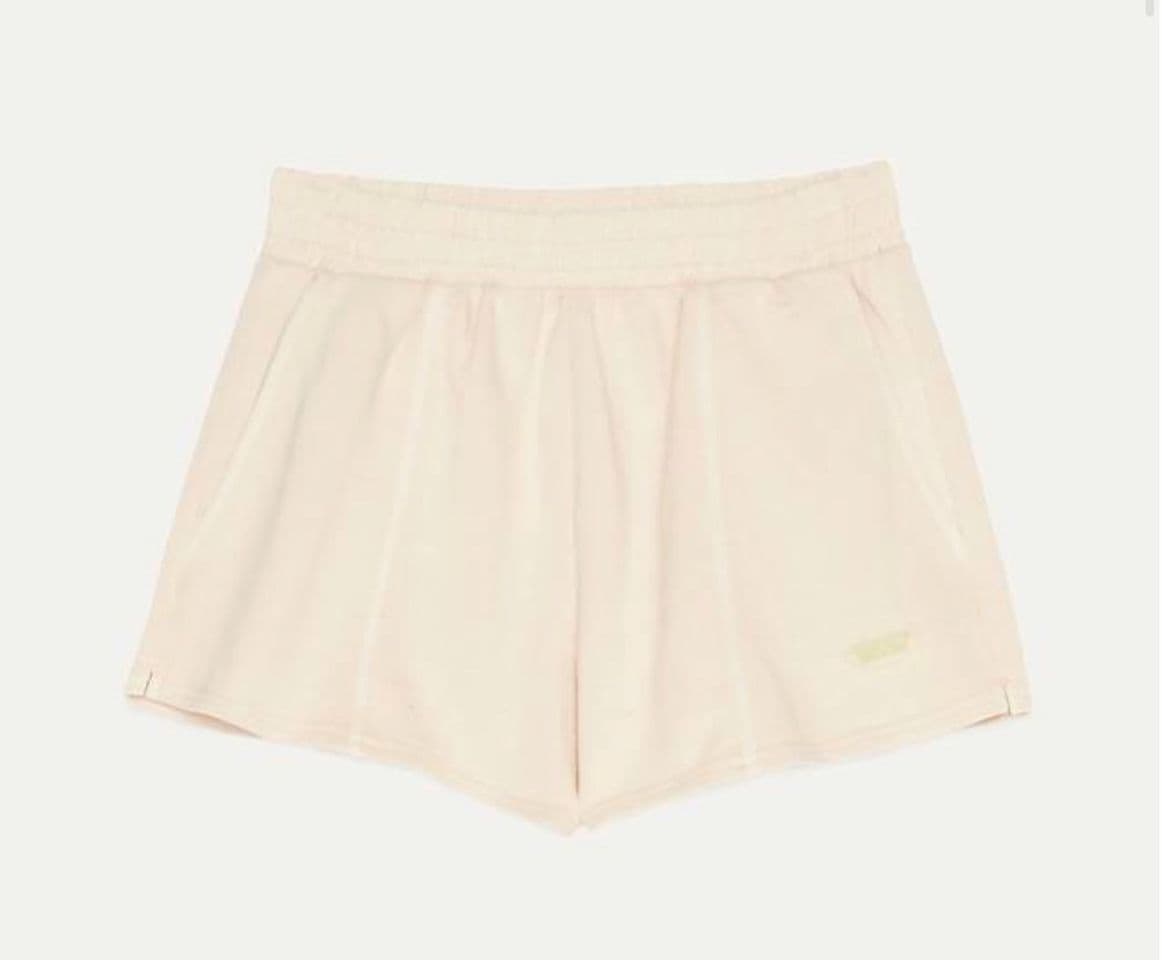 Moda Short de felpa efecto lavado