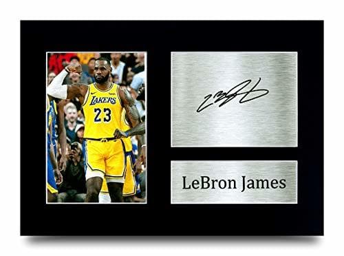 Place HWC Trading Lebron James Los Angles Lakers - Póster con autógrafo Impreso