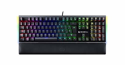 Producto Newskill Serike Switch Red - Teclado Mecánico Gaming con Reposamuñecas Plegable Incluido